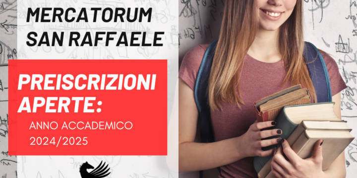 Pre iscrizioni aperte per l’anno 2024/2025 per le università Pegaso, Mercatorum e San Raffaele!