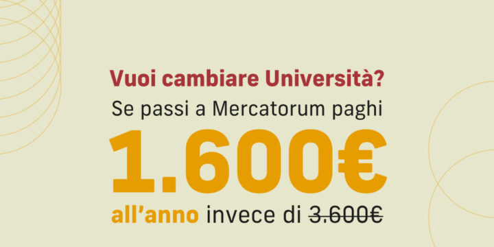 Passa a Mercatorum: iscriviti all’università telematica e risparmia sulla retta!